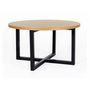 Voir la diapositive 2 : Paris Prix Table Basse Ronde  Camden  80cm Chêne & Noir
