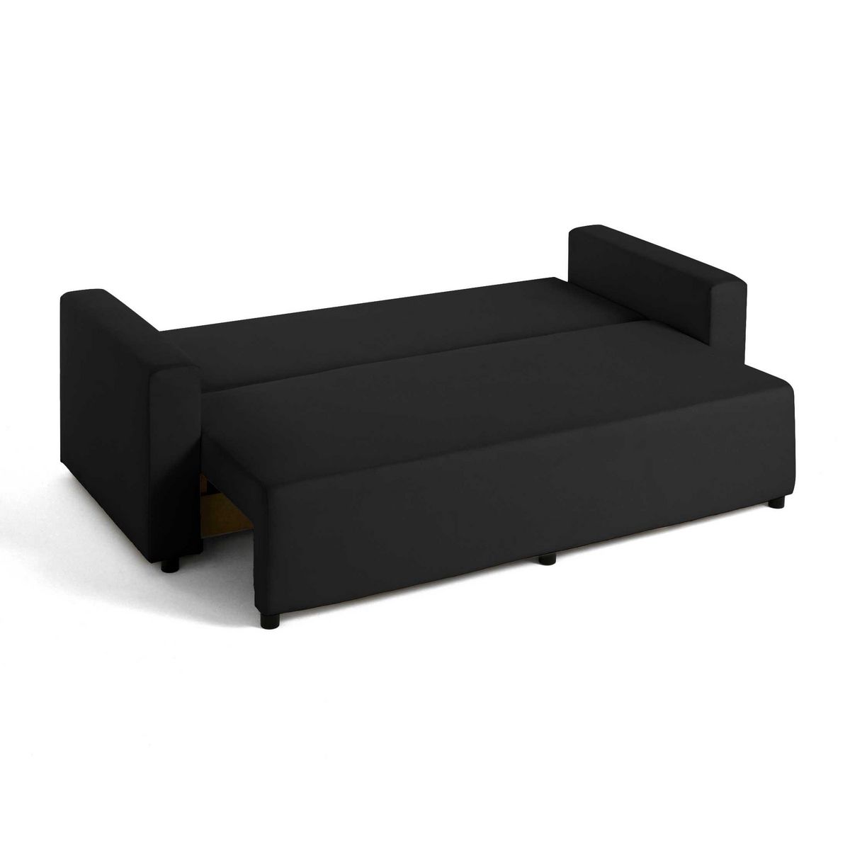 BEST MOBILIER Regala - canapé 3 places - convertible avec coffre - en tissu