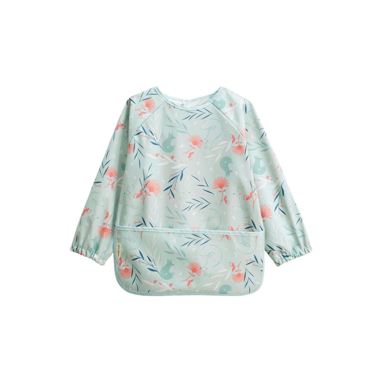 Petit Béguin Bavoir tablier manches longues Dina