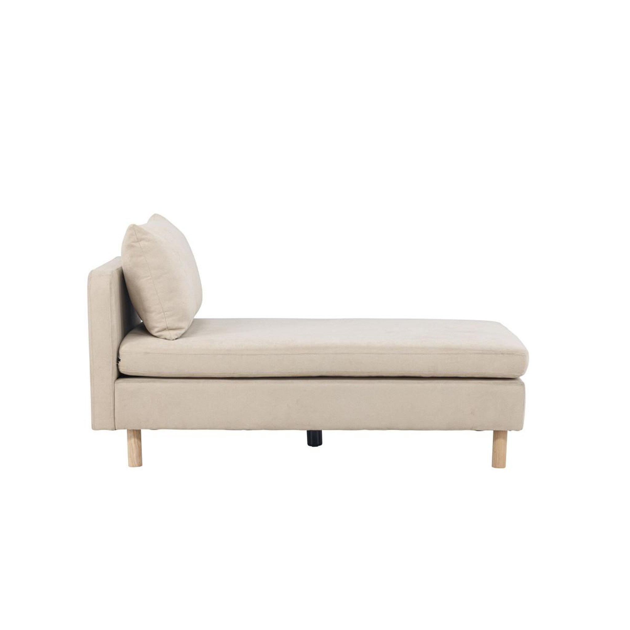 Voir la diapositive 4 : Paris Prix Module de canapé méridienne  zero  152cm beige