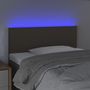 Voir la diapositive 3 : VIDAXL Tete de lit a LED Taupe 80x5x78/88 cm Tissu
