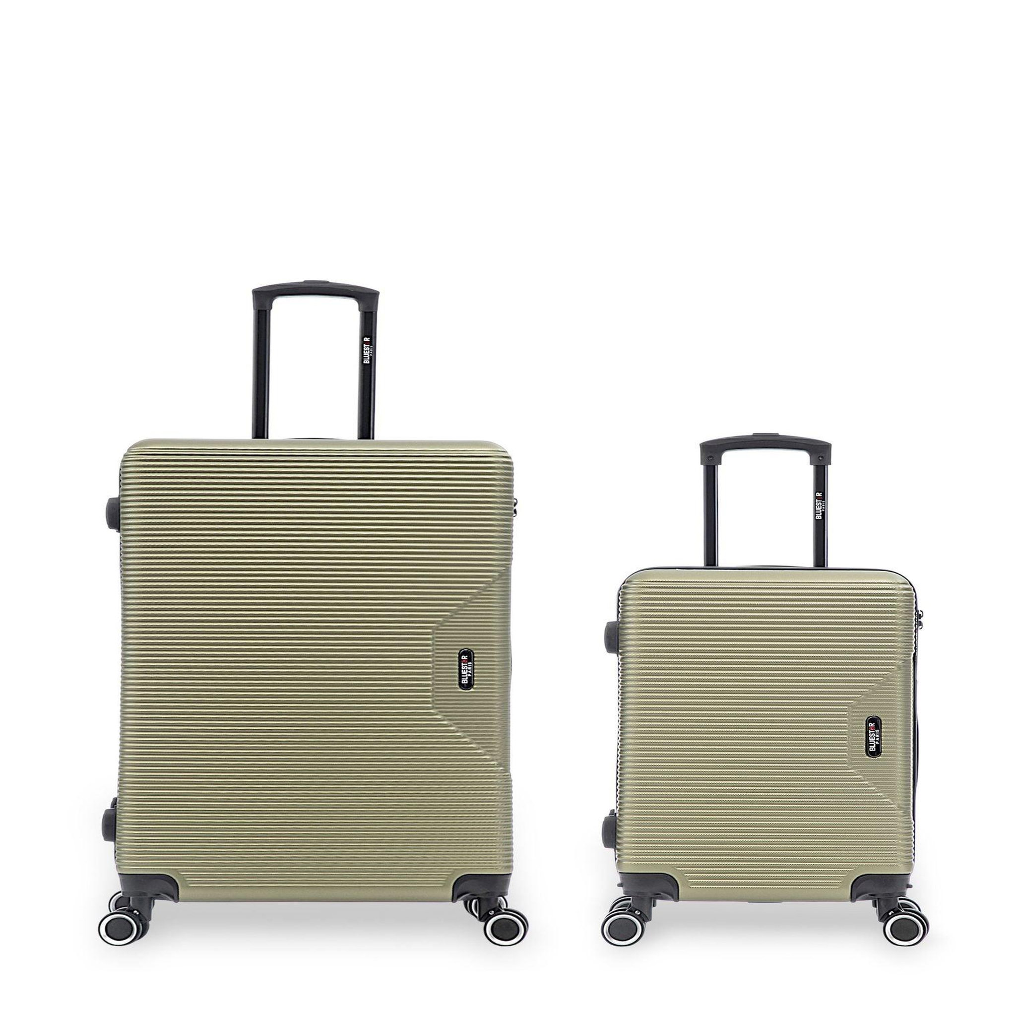 BLUESTAR Lot de 2 Valises Rigides Grand Format et Cabine WAGRAM