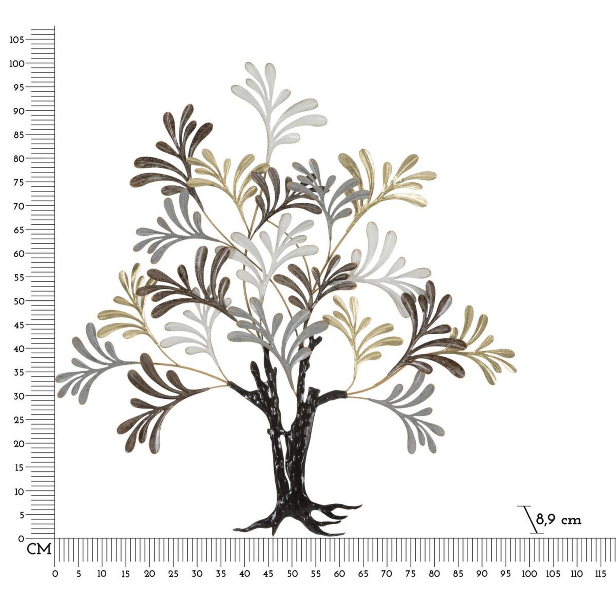 Voir la diapositive 6 : Paris Prix Décoration murale en métal  albero lixy  100cm multicolore