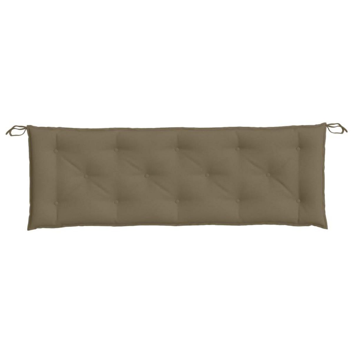 VIDAXL Coussin de banc de jardin taupe melange 150x50x7 cm tissu