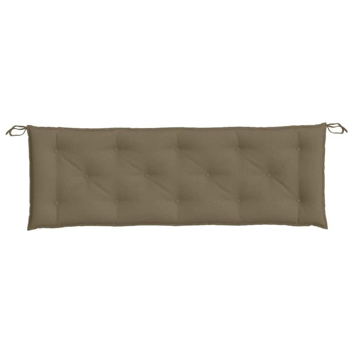 VIDAXL Coussin de banc de jardin taupe melange 150x50x7 cm tissu