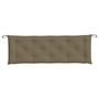 Voir la diapositive 4 : VIDAXL Coussin de banc de jardin taupe melange 150x50x7 cm tissu