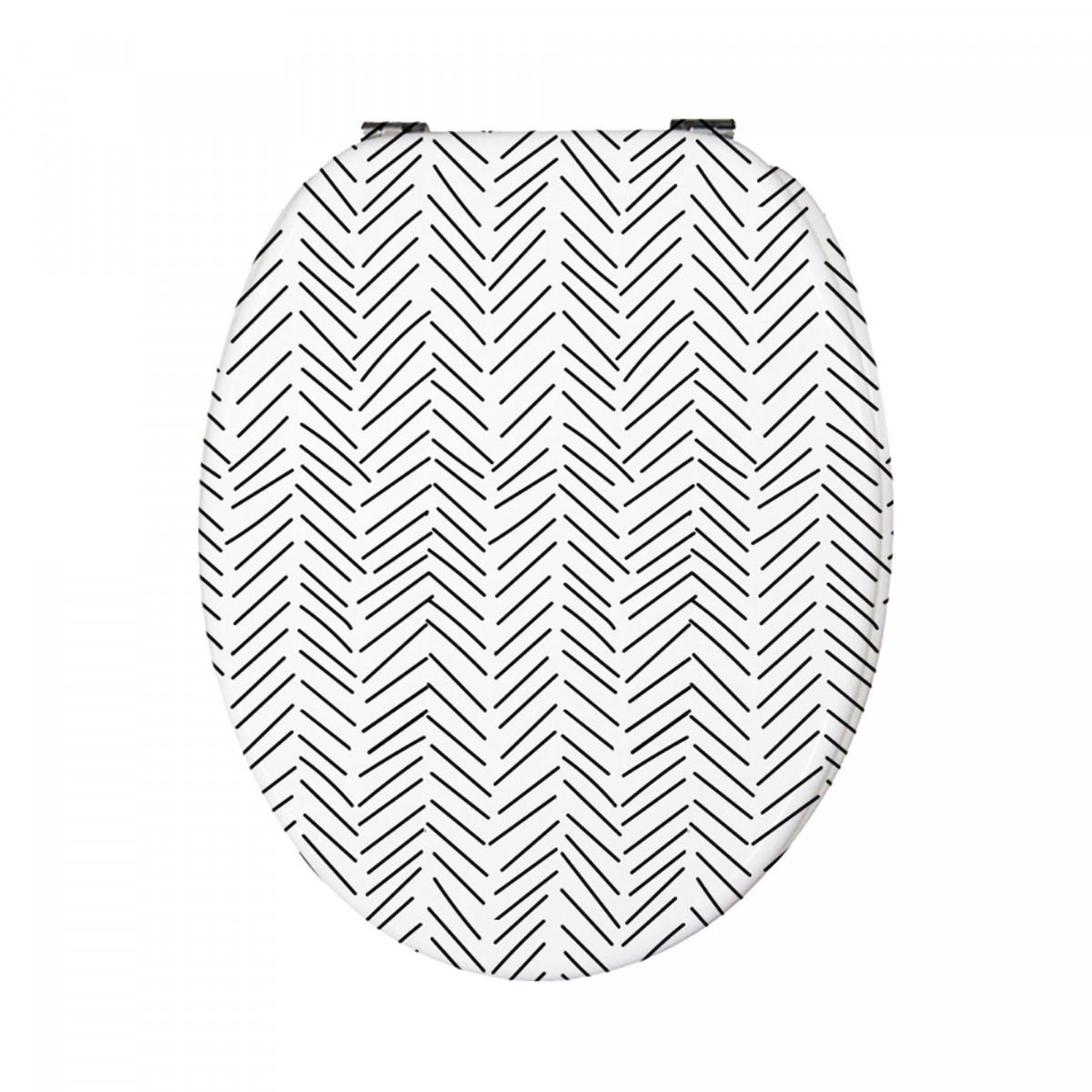 GUY LEVASSEUR Abattant wc thermodur chevron - frein de chute chevron