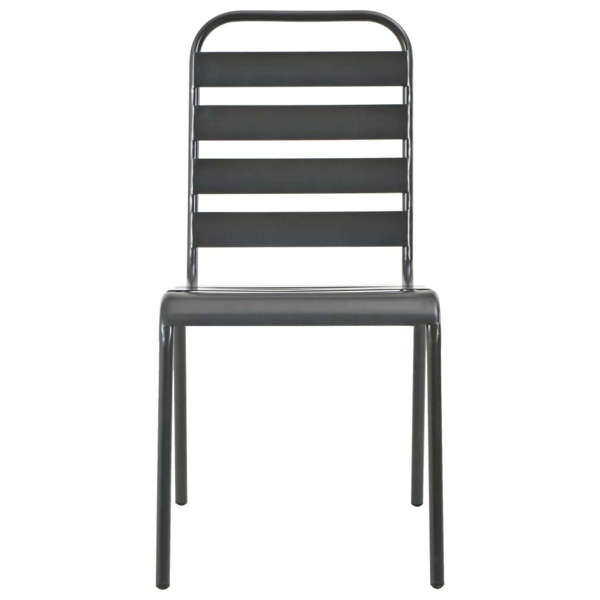 Voir la diapositive 5 : VIDAXL Ensemble de chaises de jardin empilables 3 pcs anthracite