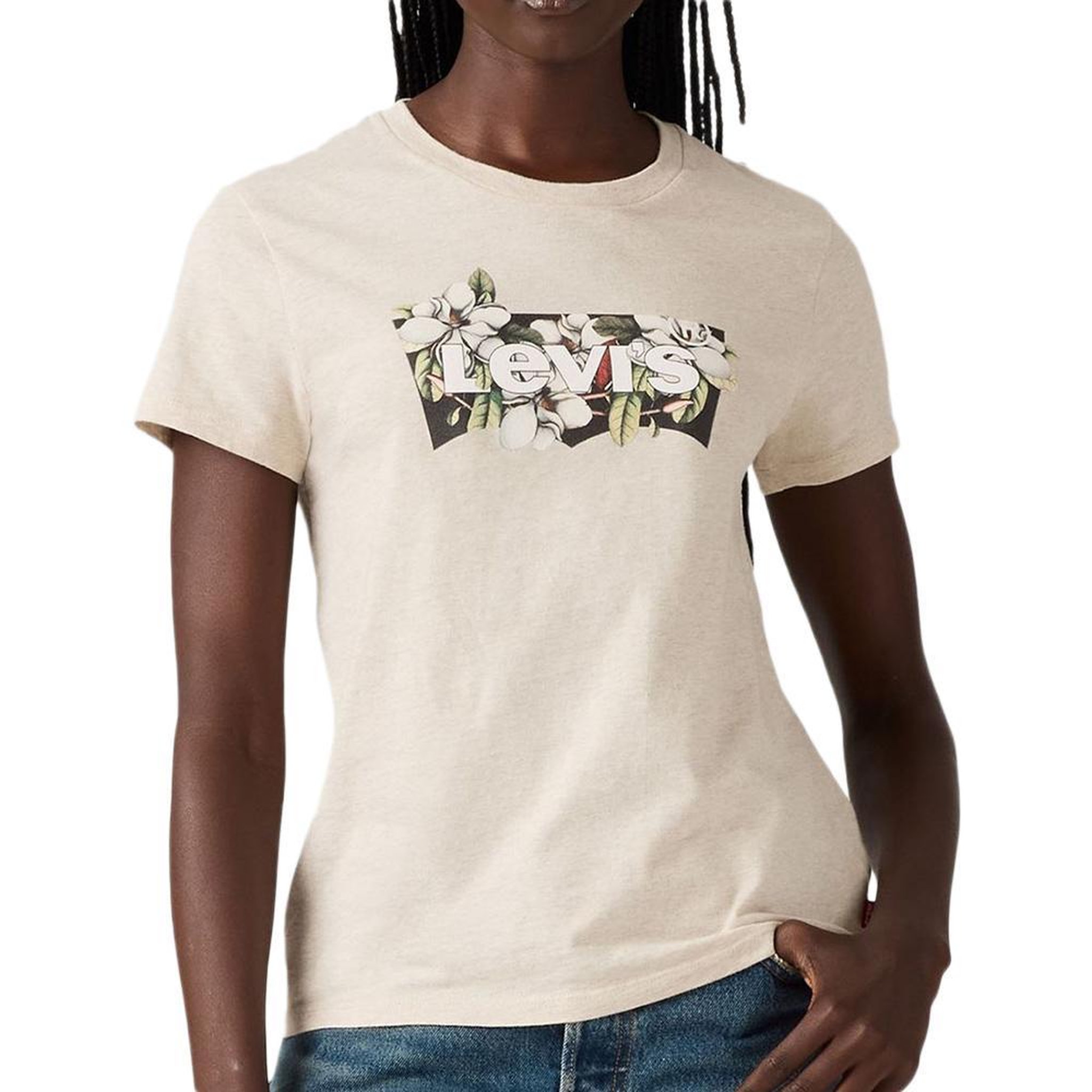Levi's T-Shirt Beige Femme Levi's The Perfect. Coloris disponibles : Beige
