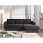 Voir la diapositive 6 : LISA DESIGN Brooke - canapé d'angle droit - convertible avec coffre - 4 places - en velours