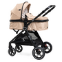 Voir la diapositive 2 : BEBELISSIMO BEBELISSIMO - Poussette combinée trio 3 en 1 - siège auto 0m – landau  – dès la naissance – jusqu'à 22kg – Nicea - beige