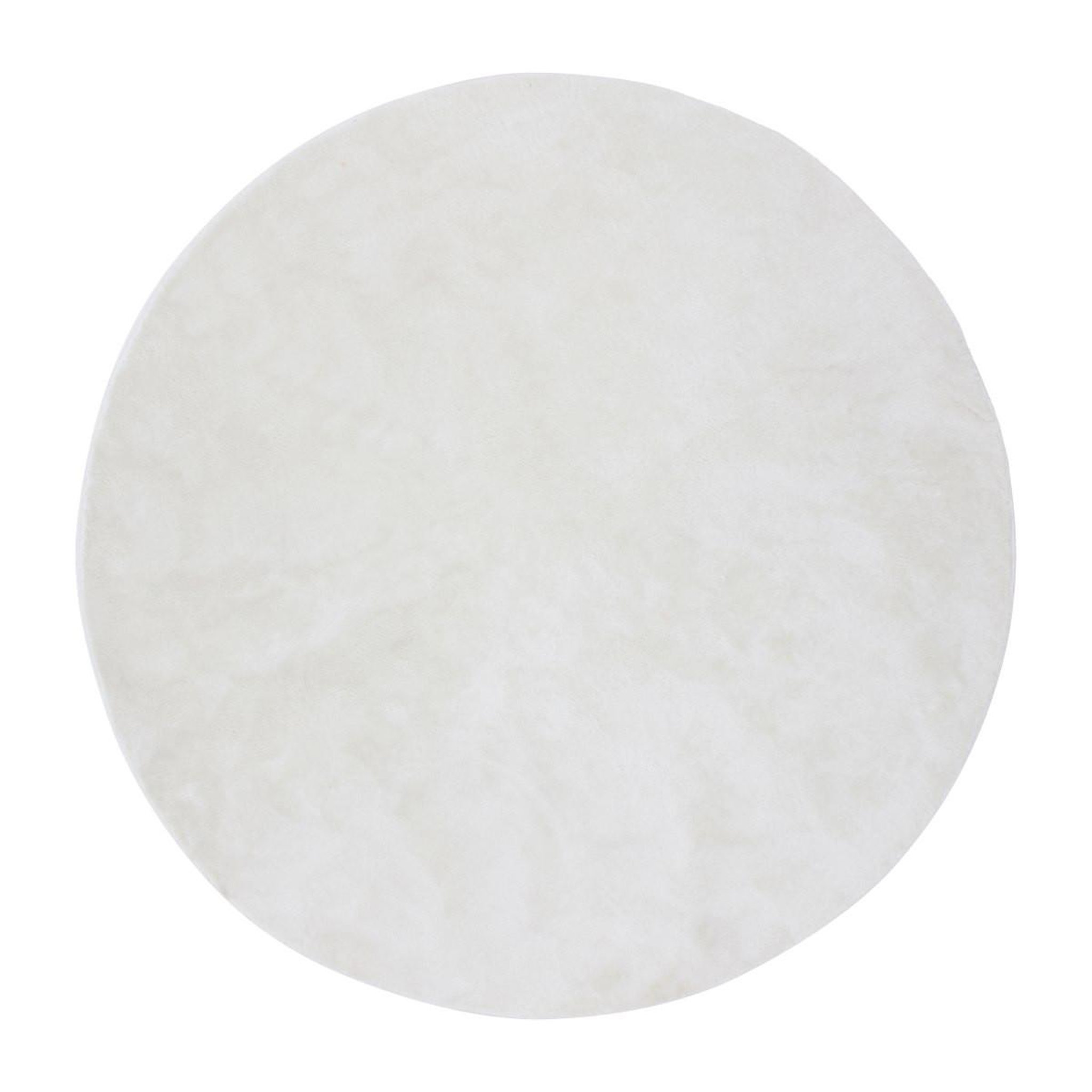 Paris Prix Tapis rond uni  blanca  200cm blanc