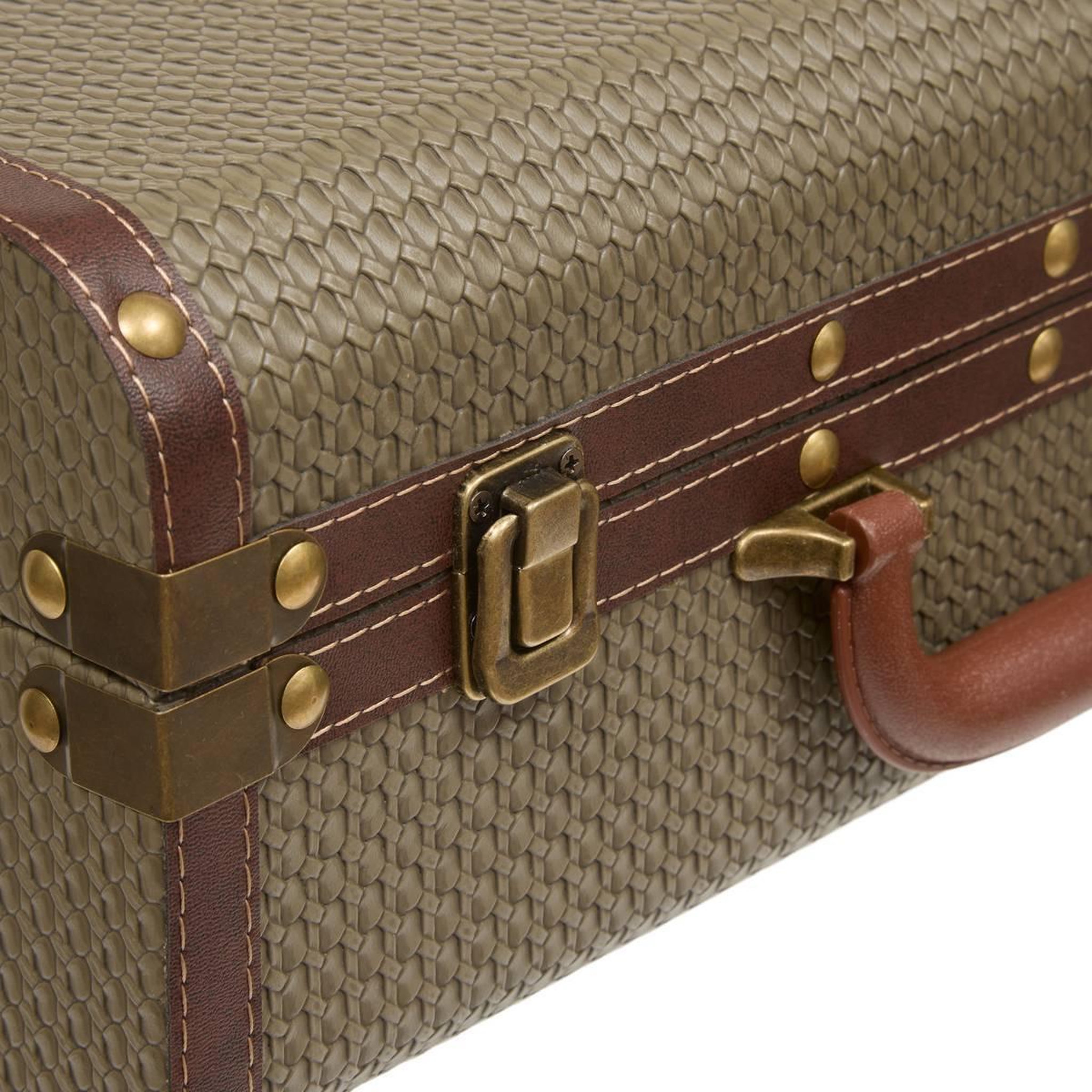 Voir la diapositive 4 : ATMOSPHERA Lot de 2 malles valises  bonie  45cm kaki