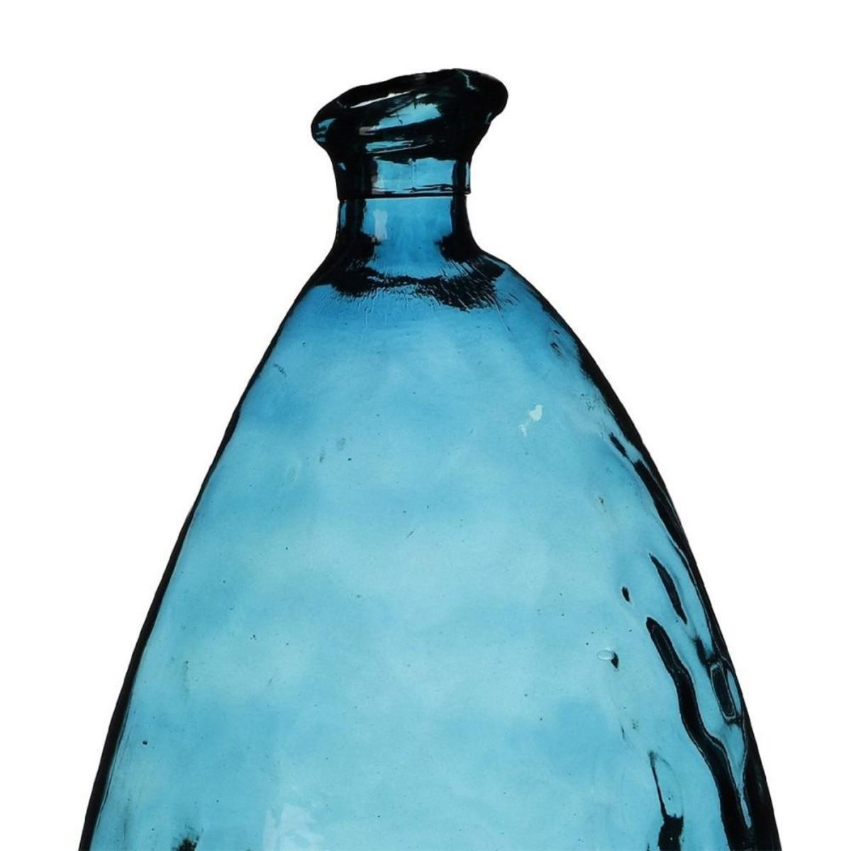 FORNORD Vase Lou verre recyclé bleu 12L D25 H47