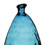 Voir la diapositive 2 : FORNORD Vase Lou verre recyclé bleu 12L D25 H47