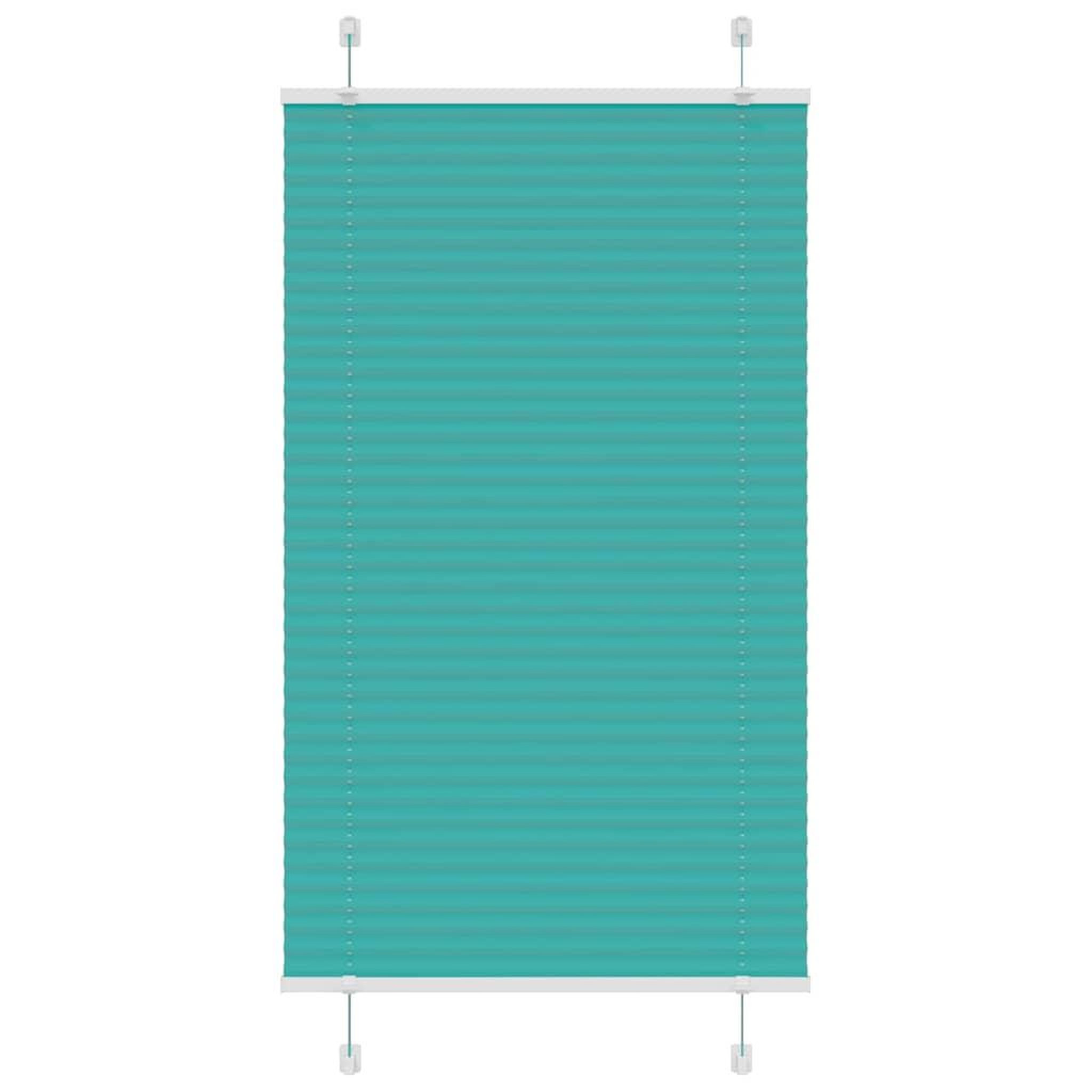VIDAXL Store plisse vert petrole 80x100 cm largeur du tissu 79,4 cm