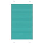 VIDAXL Store plisse vert petrole 80x100 cm largeur du tissu 79,4 cm