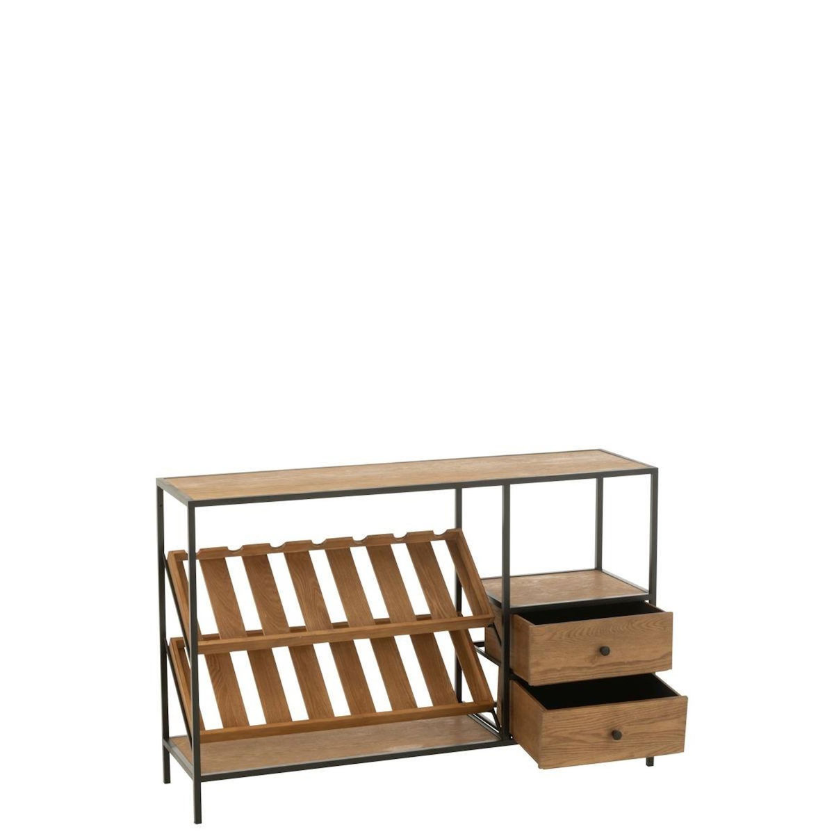 Paris Prix Meuble de Bar 14 Bouteilles  Wine  120cm Naturel