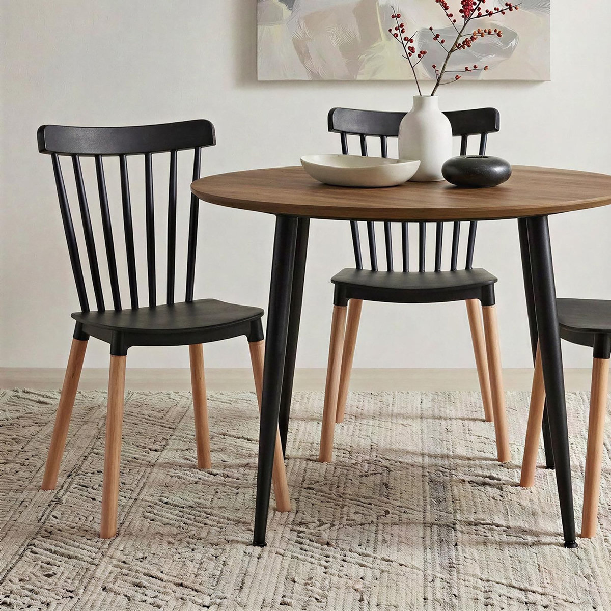 IDIMEX Lot de 4 chaises RAVI de salle à manger design