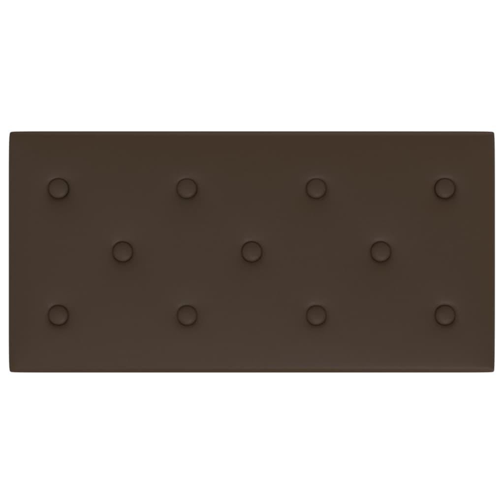 Voir la diapositive 5 : VIDAXL Panneaux muraux 12 pcs Marron 60x30 cm Similicuir 2,16 m^2