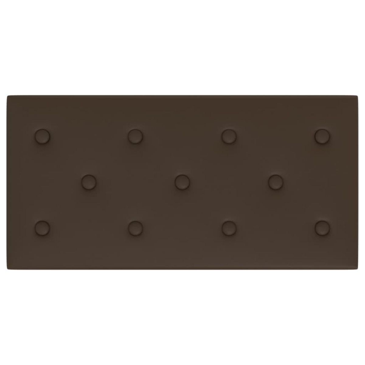 VIDAXL Panneaux muraux 12 pcs Marron 60x30 cm Similicuir 2,16 m^2