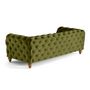 Voir la diapositive 6 : LISA DESIGN Walter - canapé 3 places chesterfield en velours - pieds bois