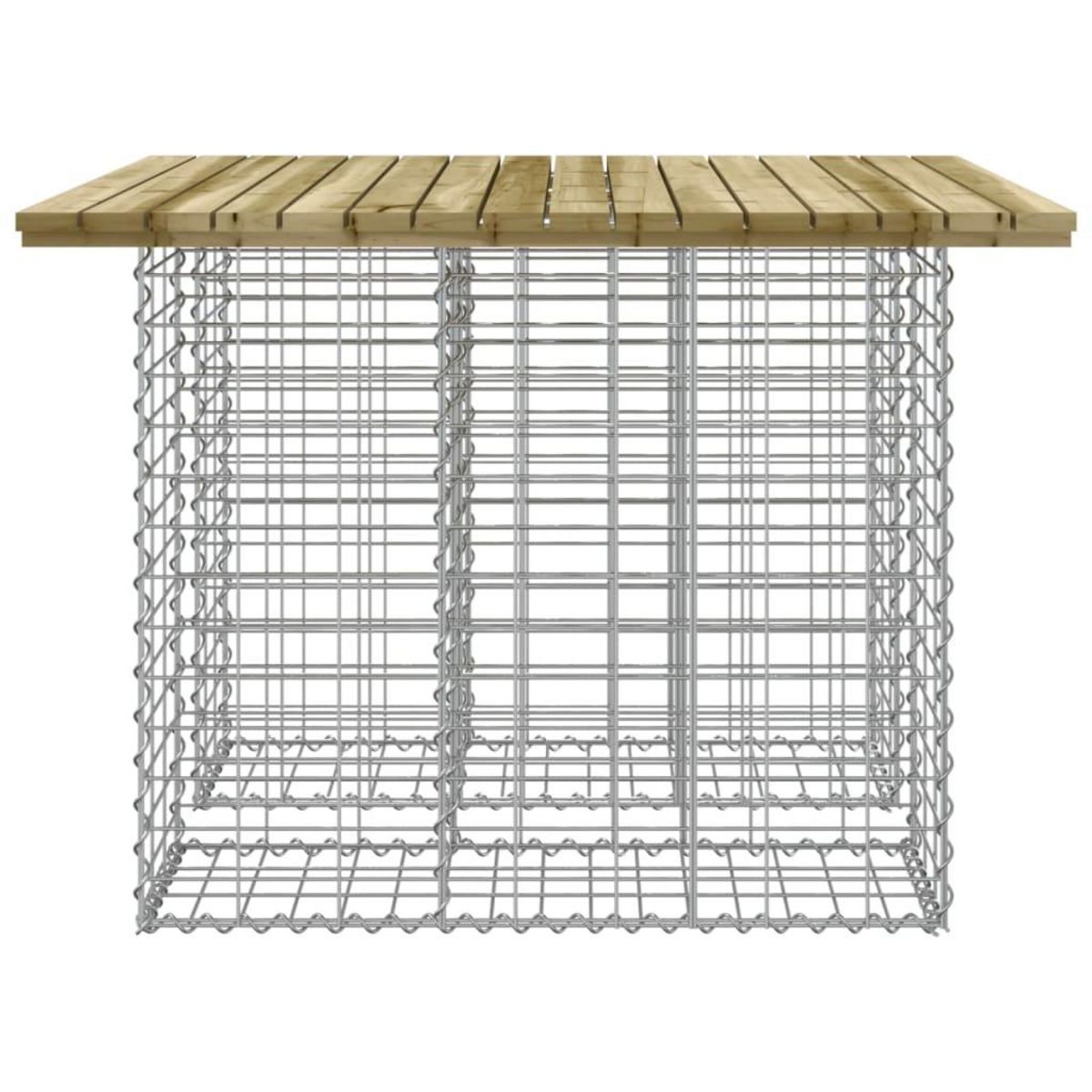 VIDAXL Banc de jardin design gabion 100x102x72 cm bois de pin impregne