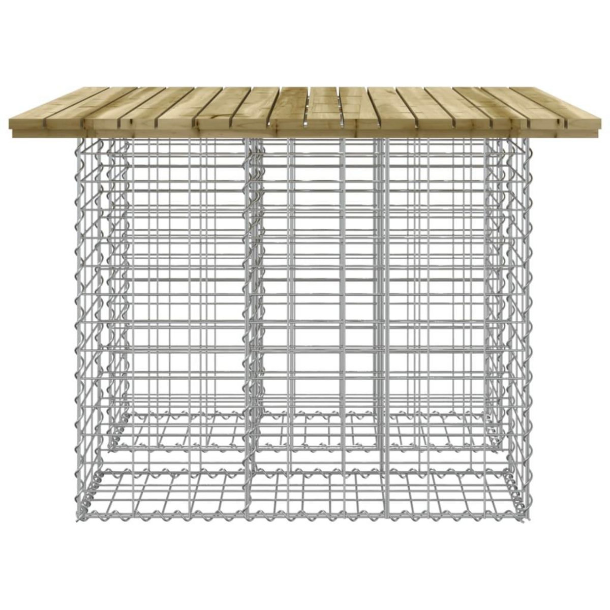 VIDAXL Banc de jardin design gabion 100x102x72 cm bois de pin impregne