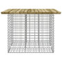 Voir la diapositive 4 : VIDAXL Banc de jardin design gabion 100x102x72 cm bois de pin impregne
