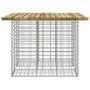 Voir la diapositive 4 : VIDAXL Banc de jardin design gabion 100x102x72 cm bois de pin impregne