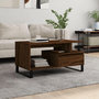 Voir la diapositive 1 : VIDAXL Table basse Chene marron 90x49x45 cm Bois d'ingenierie