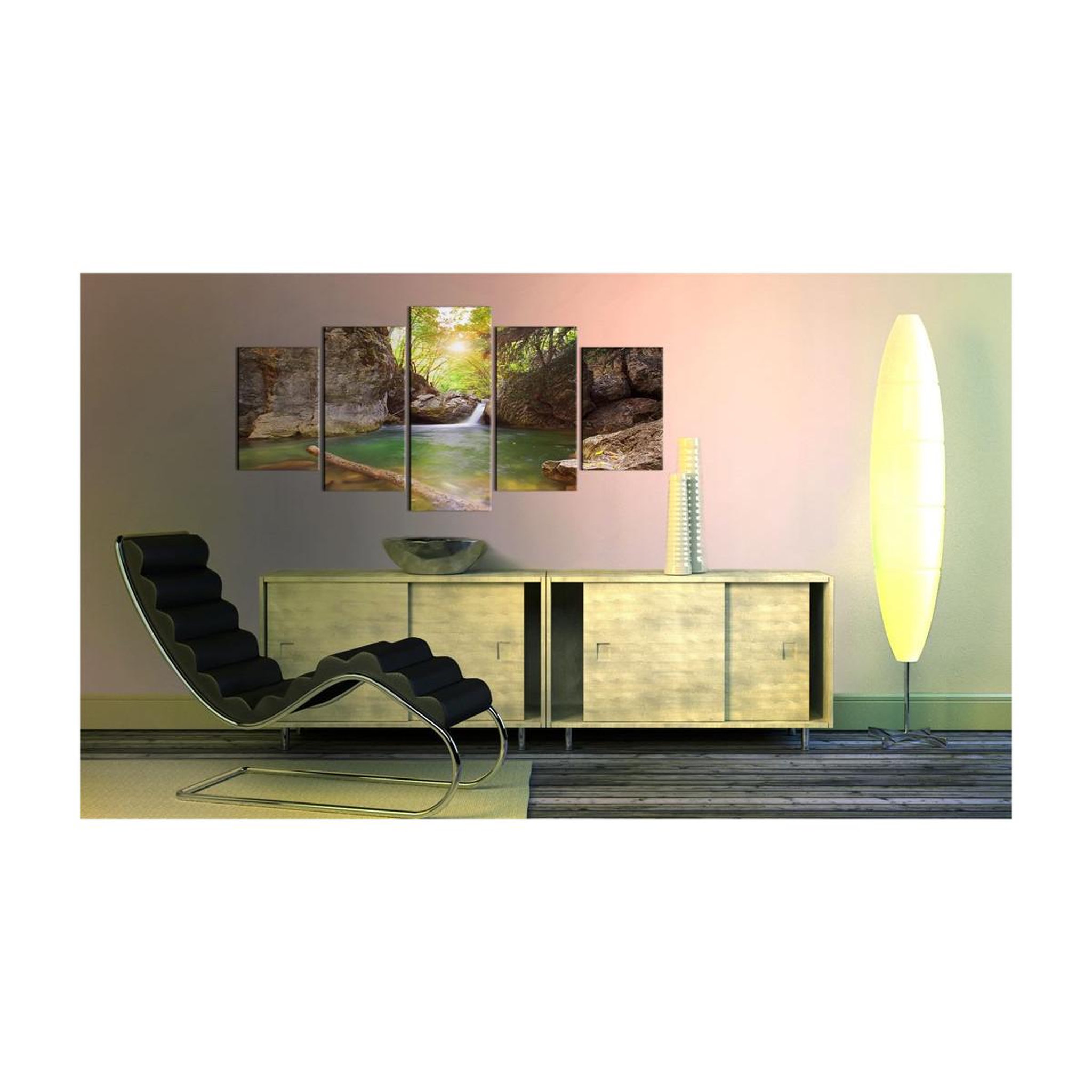 Voir la diapositive 2 : Paris Prix Tableau imprimé  lac cristallin