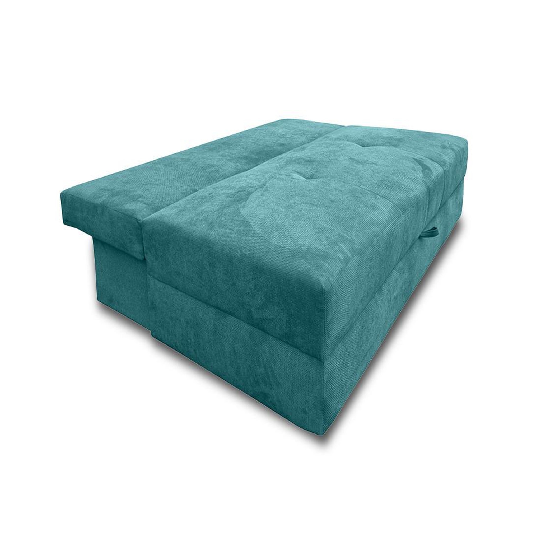 Voir la diapositive 4 : BEST MOBILIER Lucina - canapé droit 3 places - convertible avec coffre - en velours