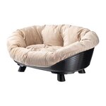 Ferplast Corbeille - FERPLAST - SOFA THRONE 6 - Avec coussin - Noir