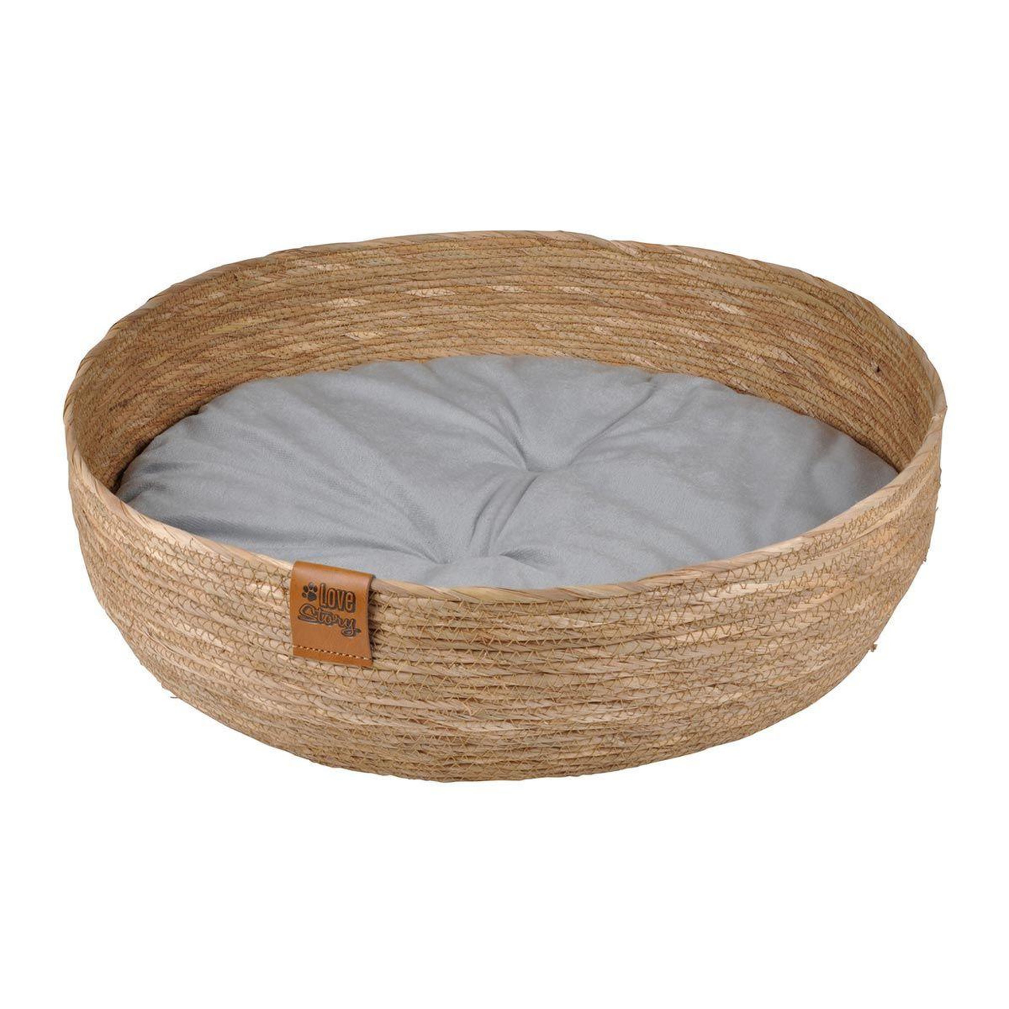 Voir la diapositive 2 : LOVE STORY Lot de 2 paniers pour chien & chat  nomade  50cm naturel
