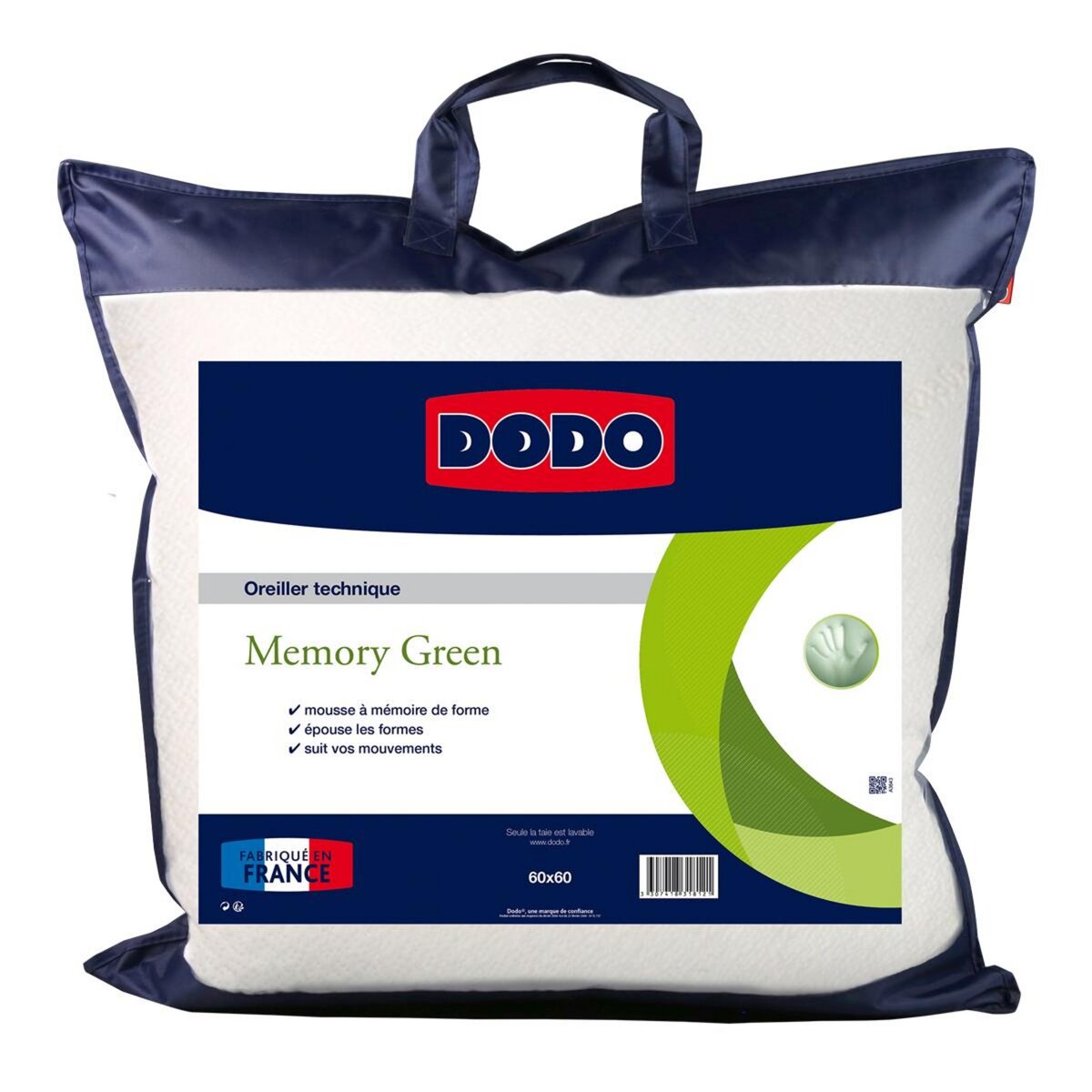 DODO Oreiller Végétal Memory Green