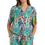 O'NEILL Chemise Turquoise/Noir Femme O'Neill Ocean. Coloris disponibles : Bleu