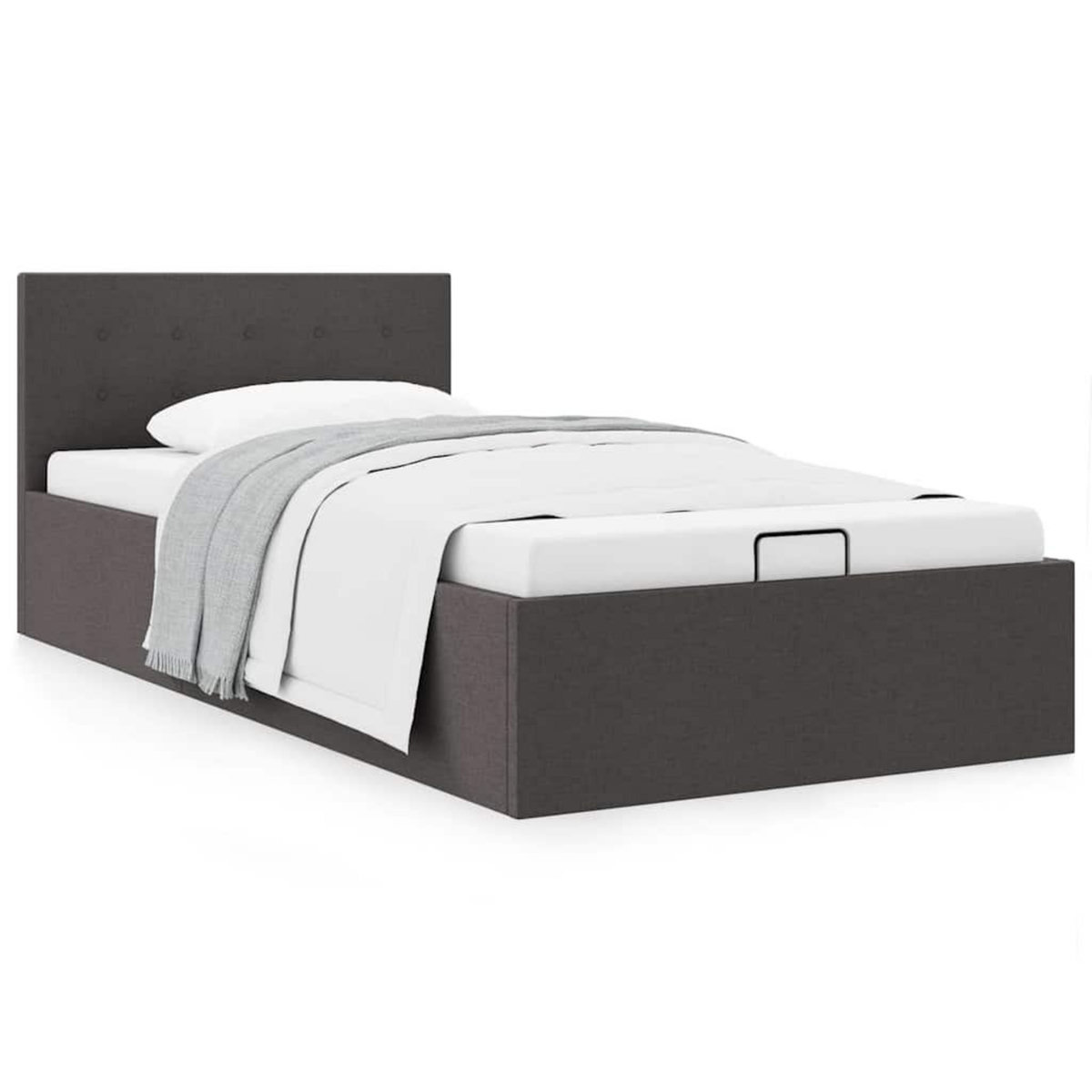 VIDAXL Cadre de lit a rangement hydraulique sans matelas 100x200 cm