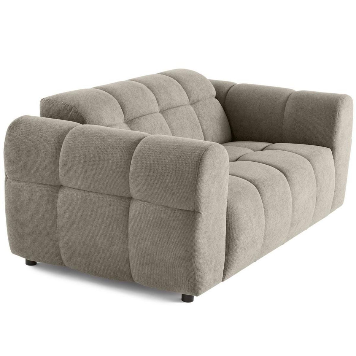 LISA DESIGN Ray - canapé droit 2 places en tissu texturé