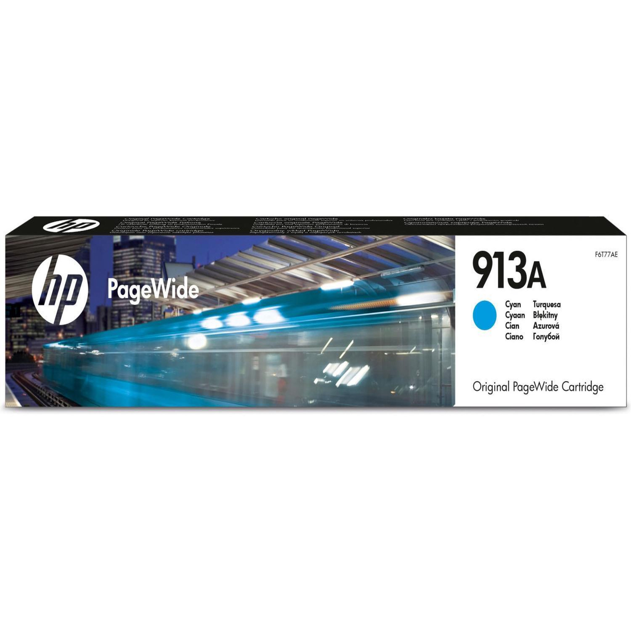 Voir la diapositive 2 : HP HP 913A cartouche dencre cyan authentique pour HP PageWide 377/452/477 F6T77AE