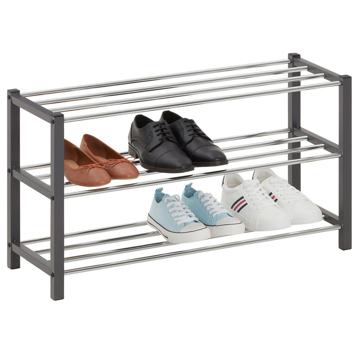 IDIMEX Étagère à chaussures DUBLIN, 3 niveaux