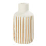 Voir la diapositive 1 : Paris Prix Vase Design en Bois  Ying  33cm Blanc & Naturel
