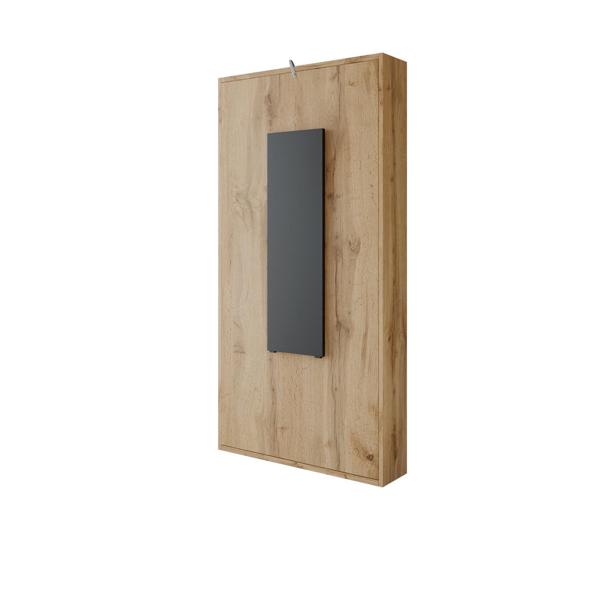 Voir la diapositive 4 : BEST MOBILIER Mondrian - table murale rabattable avec rangements - 4 personnes