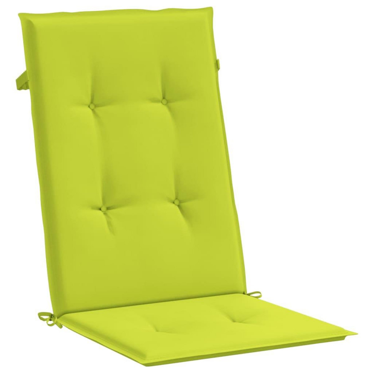 VIDAXL Coussins de chaise de jardin a dossier haut lot de 6 vert vif
