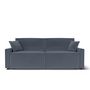 Voir la diapositive 2 : Canapé droit convertible velours  JOY 