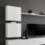 Voir la diapositive 3 : Paris Prix Meuble TV Mural Design  Switch VIII  280cm Blanc