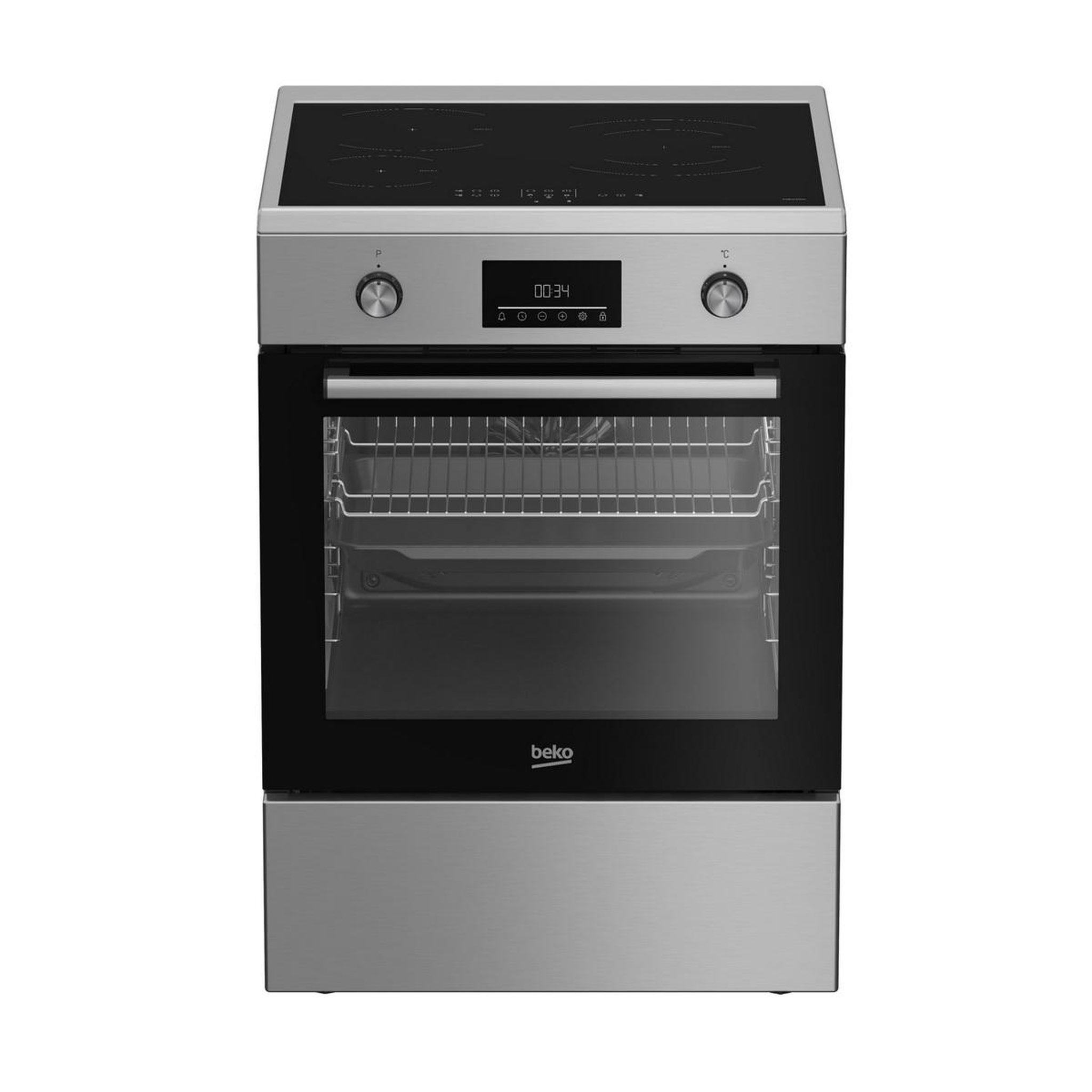 Beko Cuisinière induction 72l 3 foyers inox - fbe68314mxc