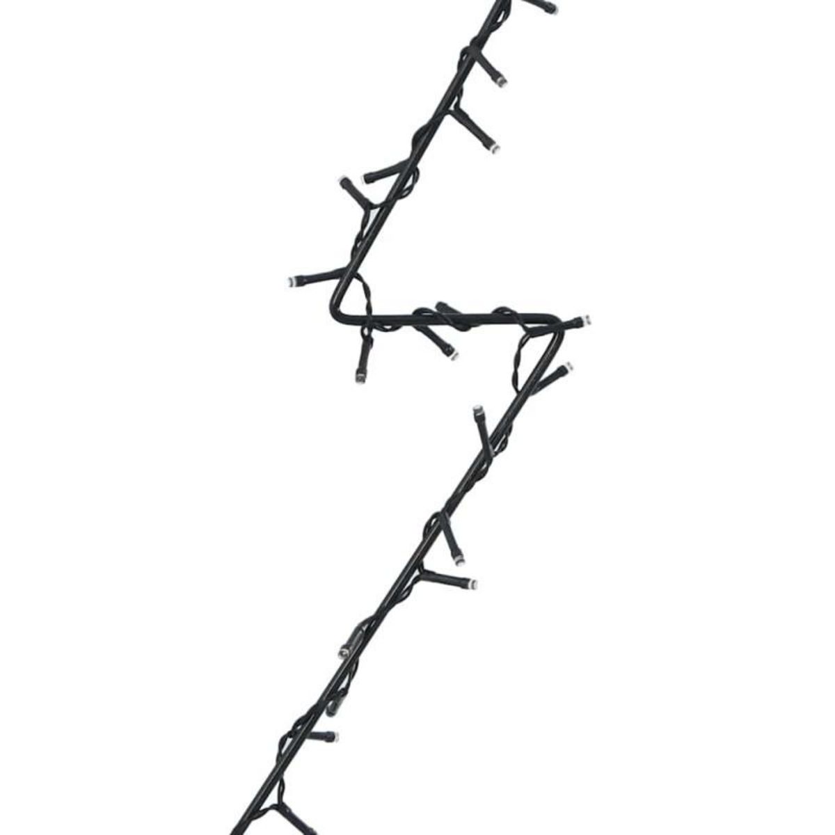 VIDAXL Lumières de Noël silhouette d arbre de Noël 115 LED blanc chaud