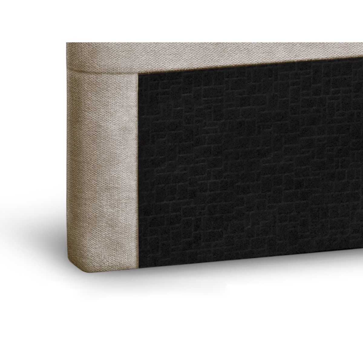 Tête de lit aspect quadrillée  en tissu  160 x 200 cm FISKARI