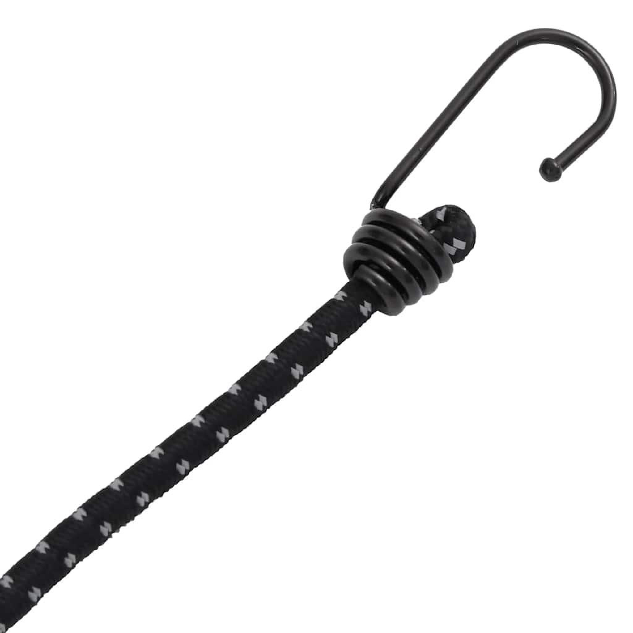 Voir la diapositive 5 : VIDAXL Cordes elastiques avec bandes reflechissantes et crochets 50pcs